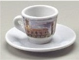 Nuova Point -  Italian Scenery Espresso Cups & Saucers -  Set of 6