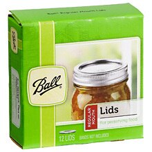 Ball - Flat Lids for Regular Mouth Mason Jars (12 Pack)