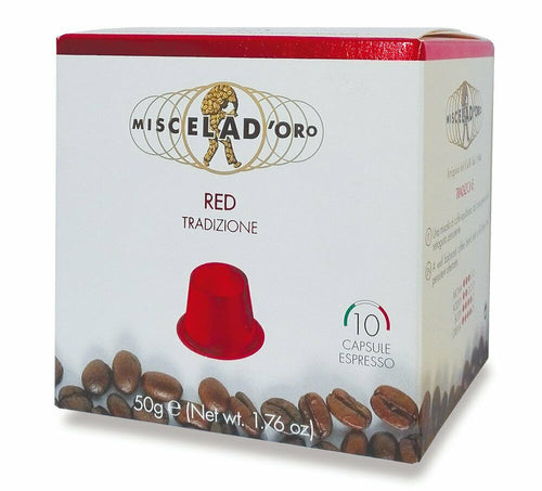 Miscela d'Oro Espresso Tradizione Capsules - 10/Bag - Compatible with Nespresso® Machines