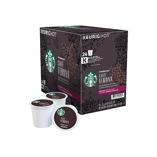Starbucks Caffe Verona Coffee K-Cups Pack, 24/Box