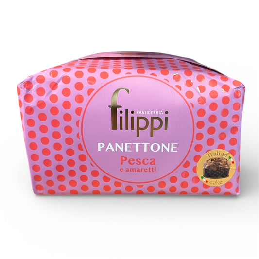 Filippi - Panettone - Pesca e Amaretti - 1000g (2.2lb)