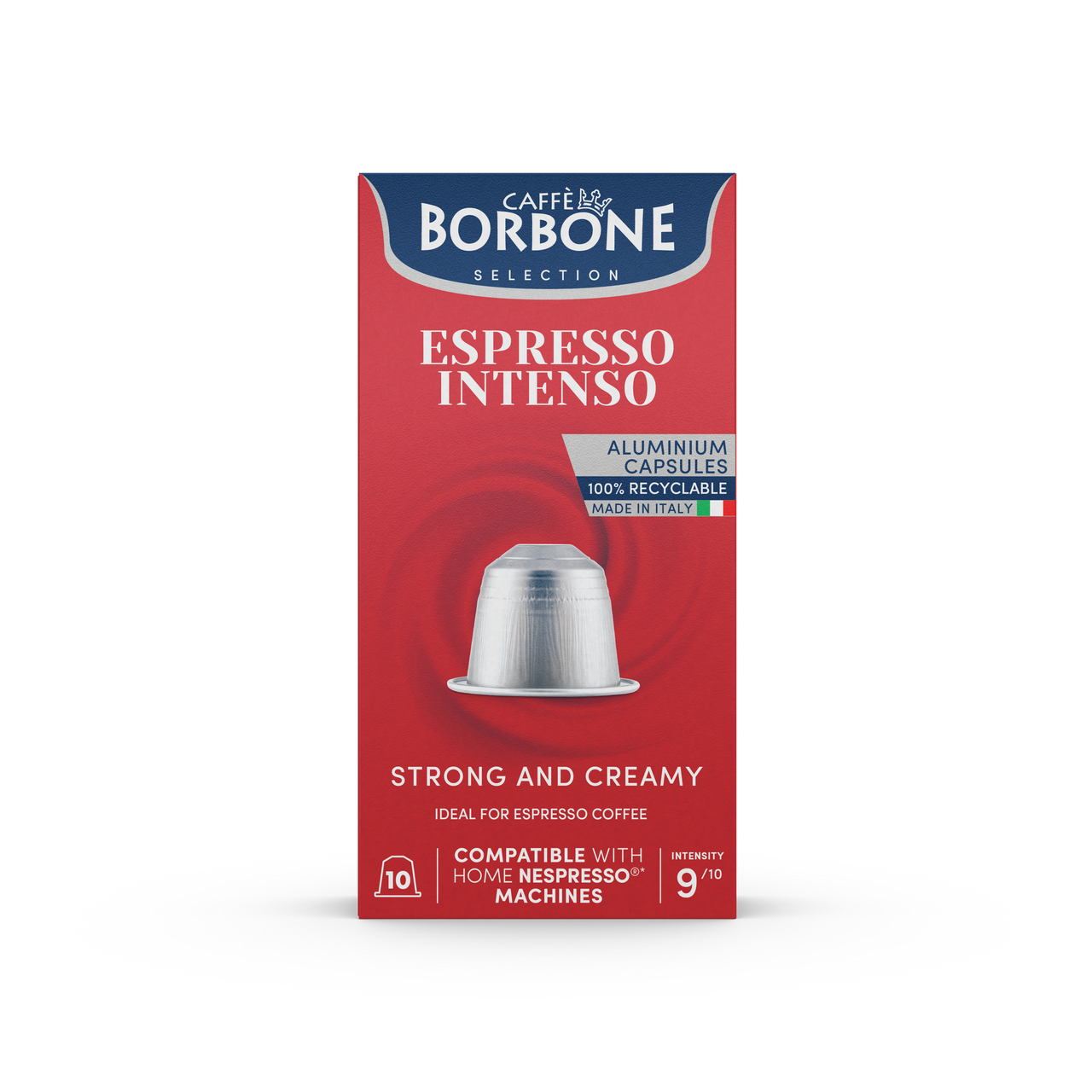 Caffe Borbone - Intenso Nespresso Capsules - 10 Aluminum Capsules/box