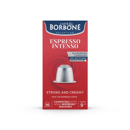 Caffe Borbone - Intenso Nespresso Capsules - 10 Aluminum Capsules/box