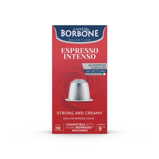 Caffe Borbone - Intenso Nespresso Capsules - 10 Aluminum Capsules/box