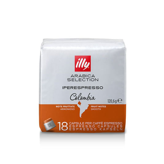 illy iperEspresso Capsules - Colombia Capsule - 18 Capsules.