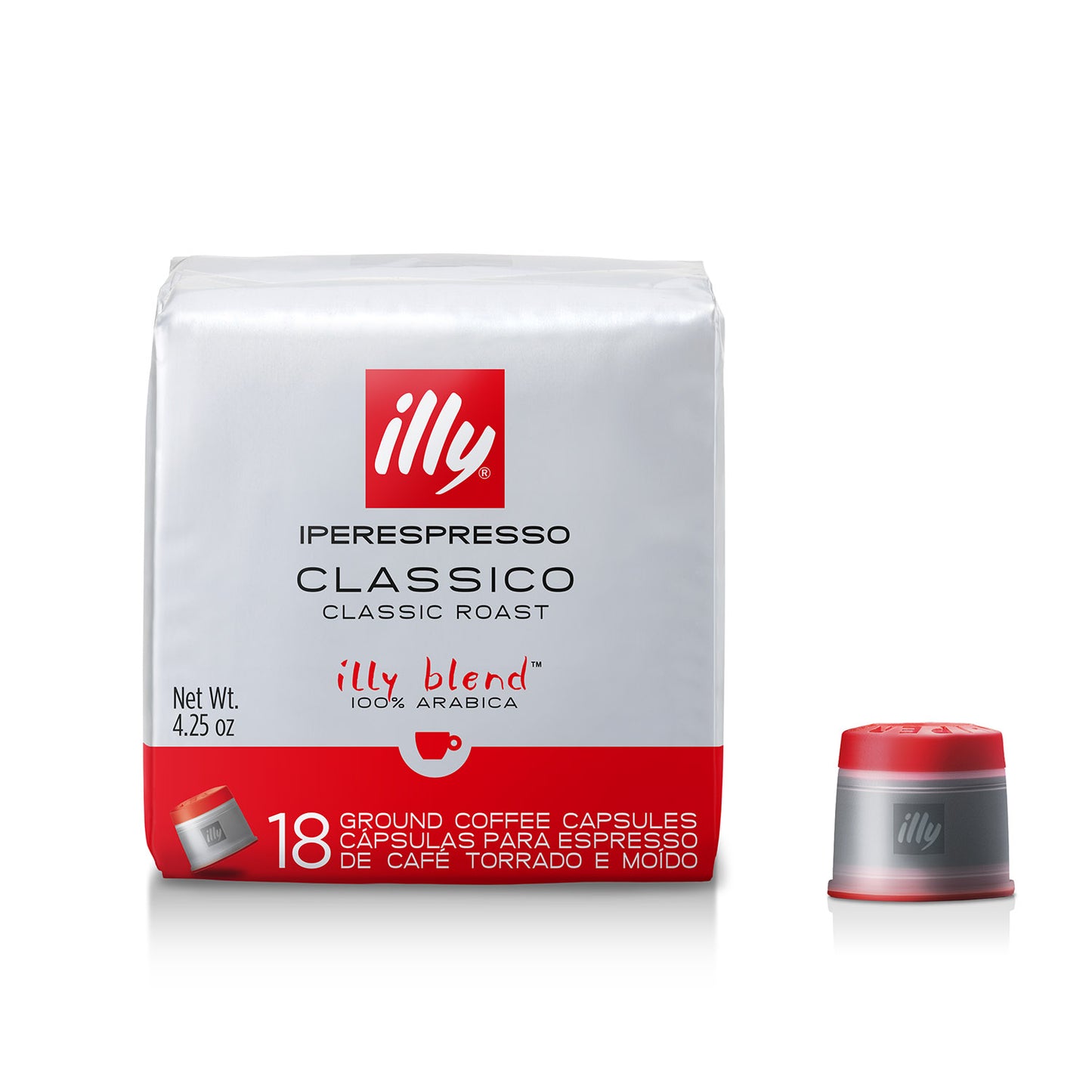 illy iperEspresso - Classico - Medium Roast - 18 Capsules (Red)