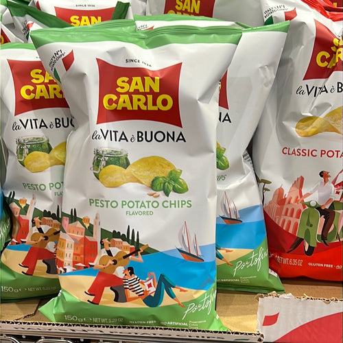 San Carlo - Pesto Potato Chips - 150g (5.29oz)