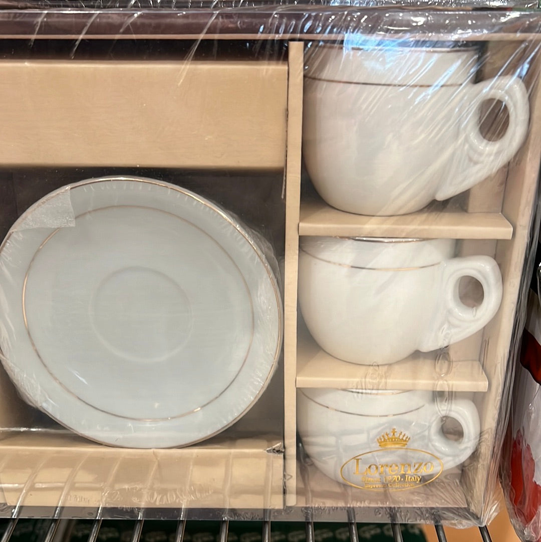 Gold Trim - Espresso Cups - Set of 6 (967-01)