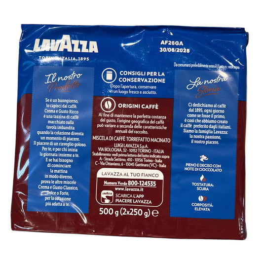Lavazza - Cream e Gusto - Gusto Ricco - Two 8.8oz Bricks (Double Pack)
