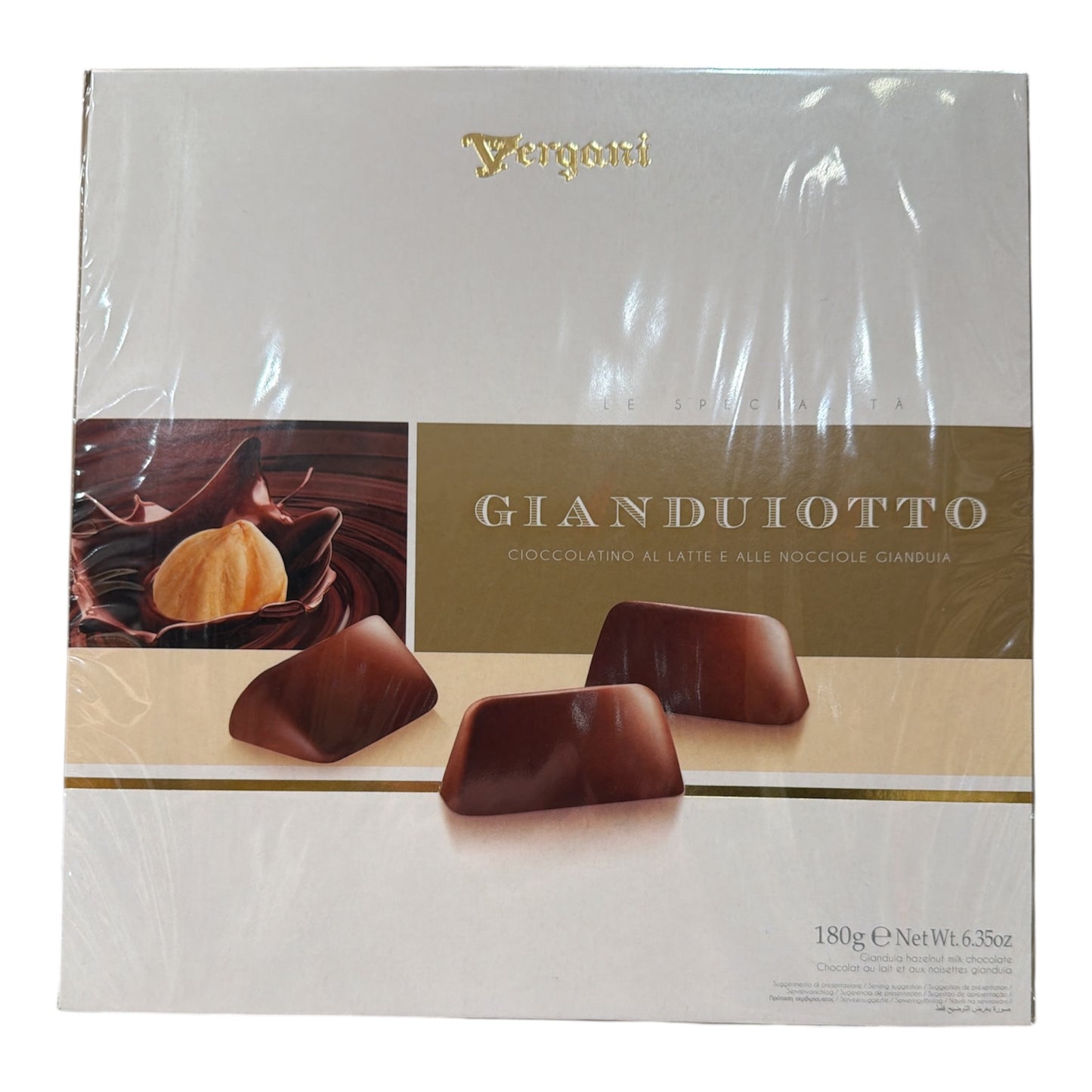 Vergani - Gianduiotto Cioccolato al Latte e Alle Nocciole - 180g (6.35oz)