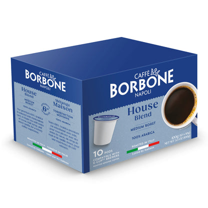 Caffe Borbone - 100% Arabica House Blend K-Cups - Medium Roast - 100g