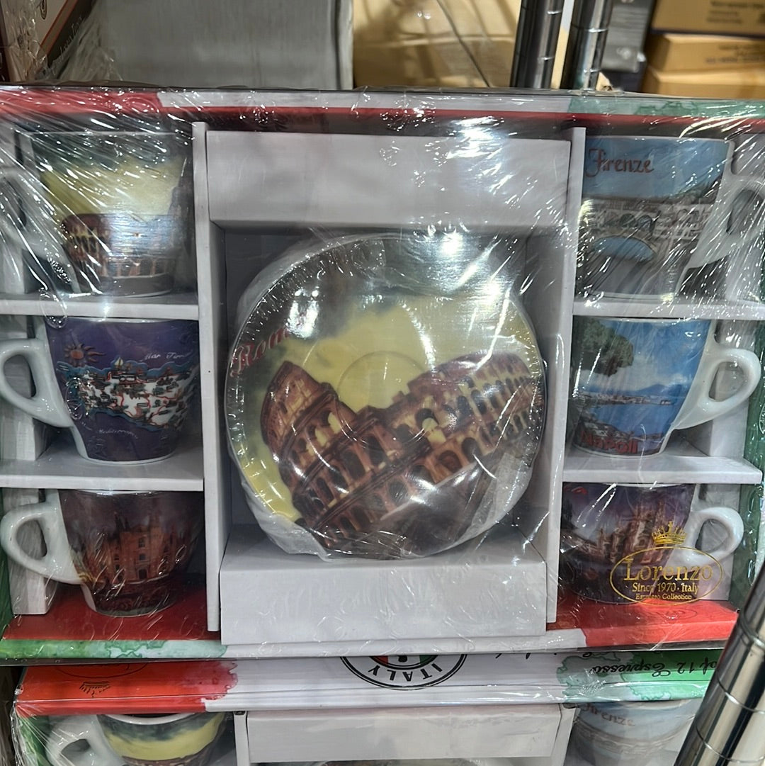 Italian Cities - Espresso Cups - Set of 6 (965-15)