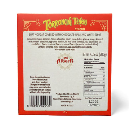 Alberti - Torroncini Teneri Assortiti - Bianco & Fondente - 200g