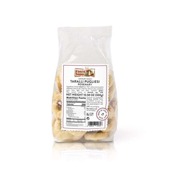 Puglia Taralli With Rosemary 300g (10.58oz)
