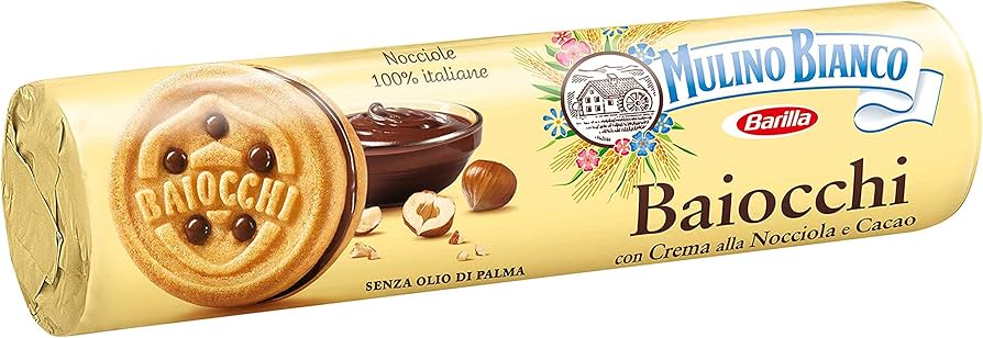 Mulino Bianco - Baiocchi - Nocciola & Cacao (Tubo) 165g
