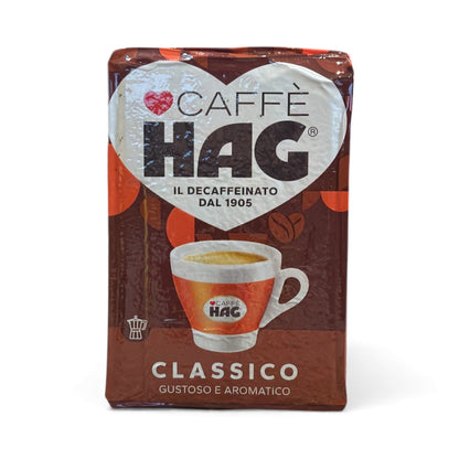 Caffe HAG - Classico - Decaffeinato Naturale -250g ( 8.8oz Brick)