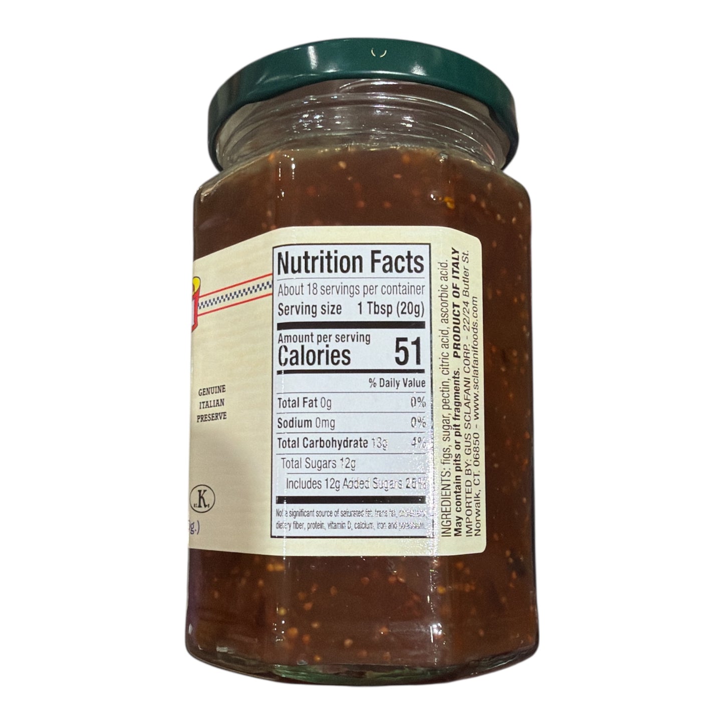 Sclafani - Genuine Abbruzzo Fig Jam - 350g (12.35 oz)