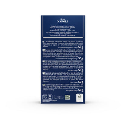 Caffe Borbone - Mia Napoli Nespresso Capsules - 10 Aluminum Capsules/box