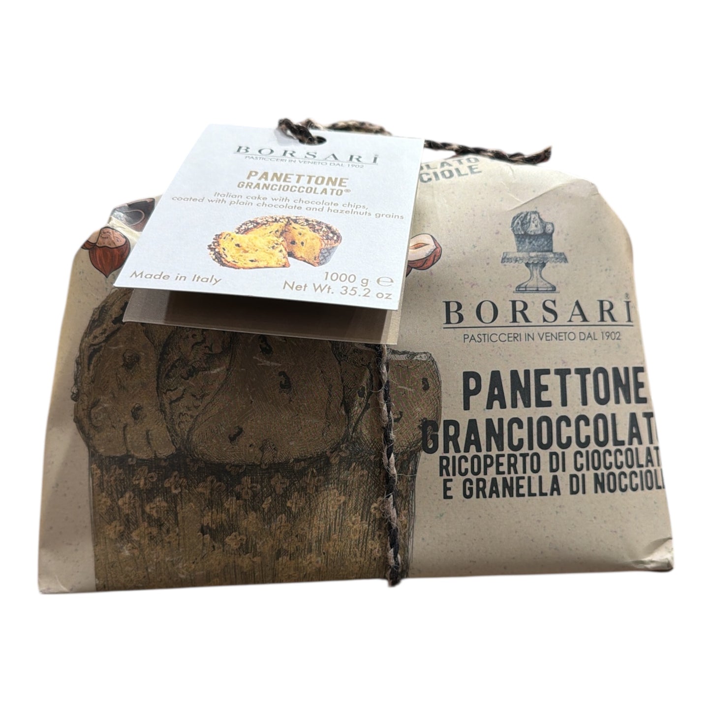 Borsari - Panettone Grancioccolato - 1000g (35.2 oz)