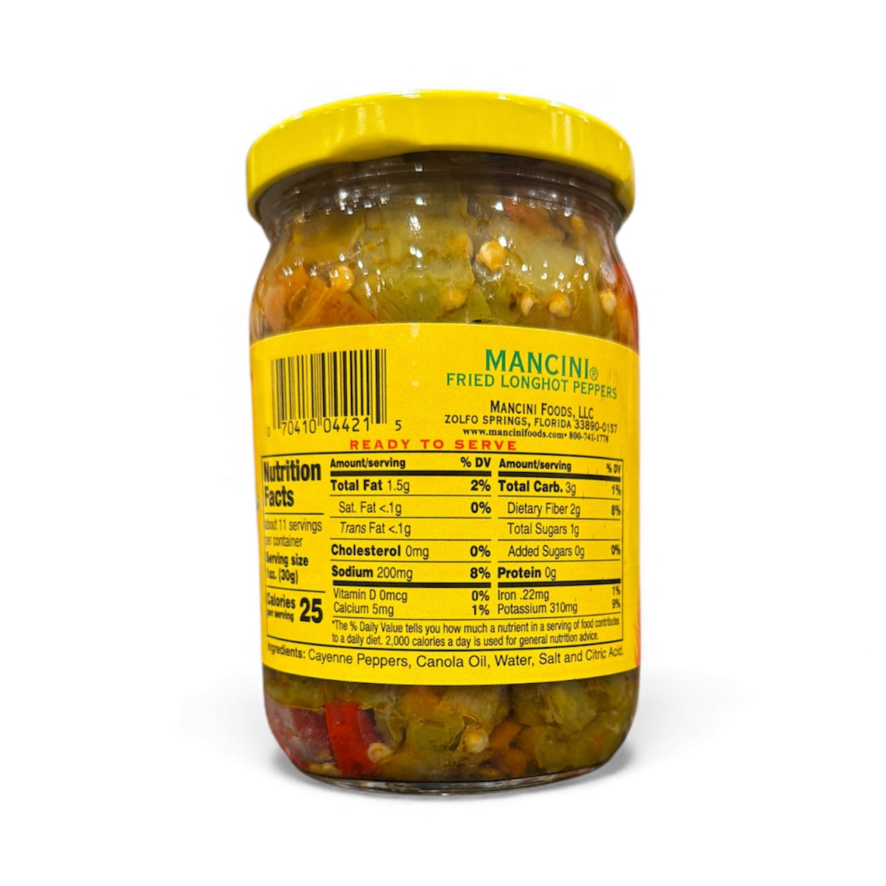Mancini - Fried Peppers LONGHOTS - 340g (12oz)