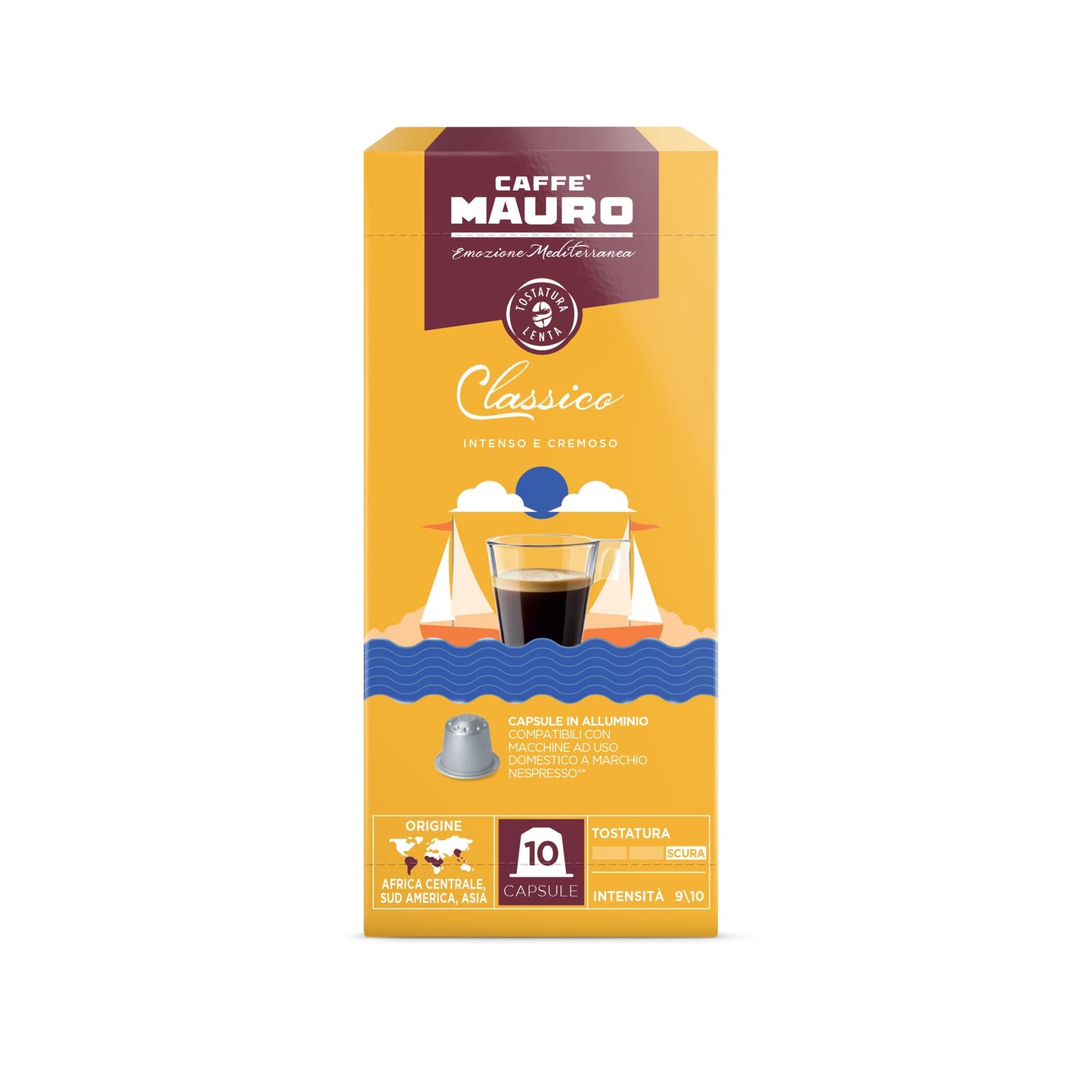 Caffe Mauro - Classico Nespresso Alumium Capsule - 10 Ct.