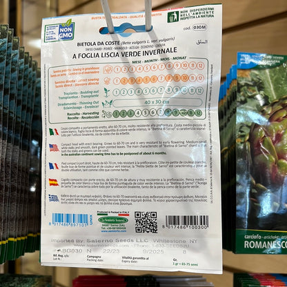 030M Swiss Chard Smooth Bietina Di Sarno