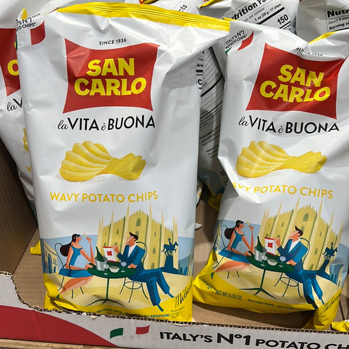 San Carlo - Wavy Potato Chips - 180g (6.35oz)