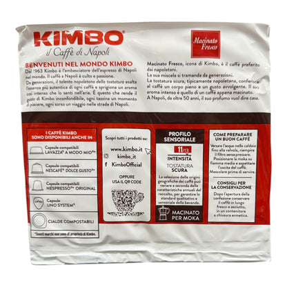 Kimbo Macinato Fresco Brick - Double Pack (2 x 250gr) Dark Roast