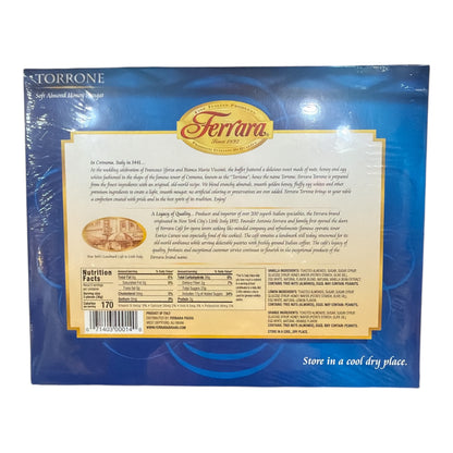 Ferrara - 18pcs - Torrone Soft Almond Honey Nougart - 216g (7.62oz)