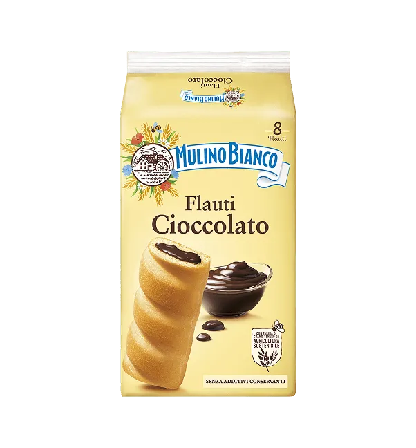 Mulino Bianco - Flauti Cioccolato - 8pcs