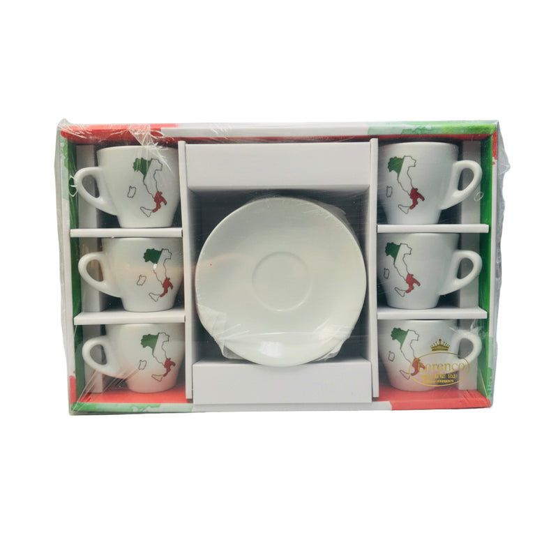Lorenzo - Italian Boot Espresso Cups - Set of 6
