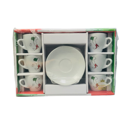 Lorenzo - Italian Boot Espresso Cups - Set of 6