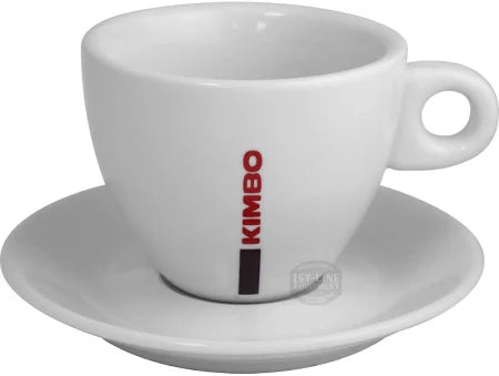 Kimbo Ceramic Cappuccino Cup & Saucer (1 Cup) - (5.5oz)