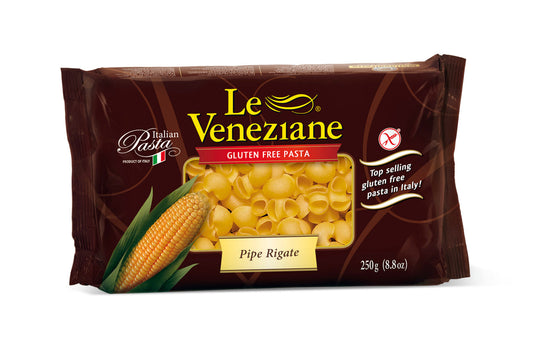 Le Veneziane - Pipe Rigate - Gluten Free - 250g (8.8oz)