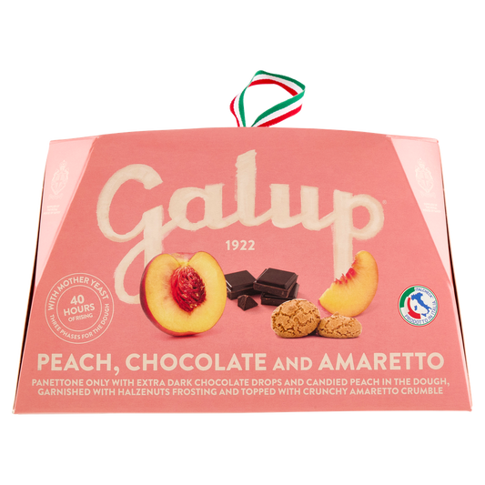 Galup - Panettone Peach, Chocolate and Amaretto - 750g (26.5oz)
