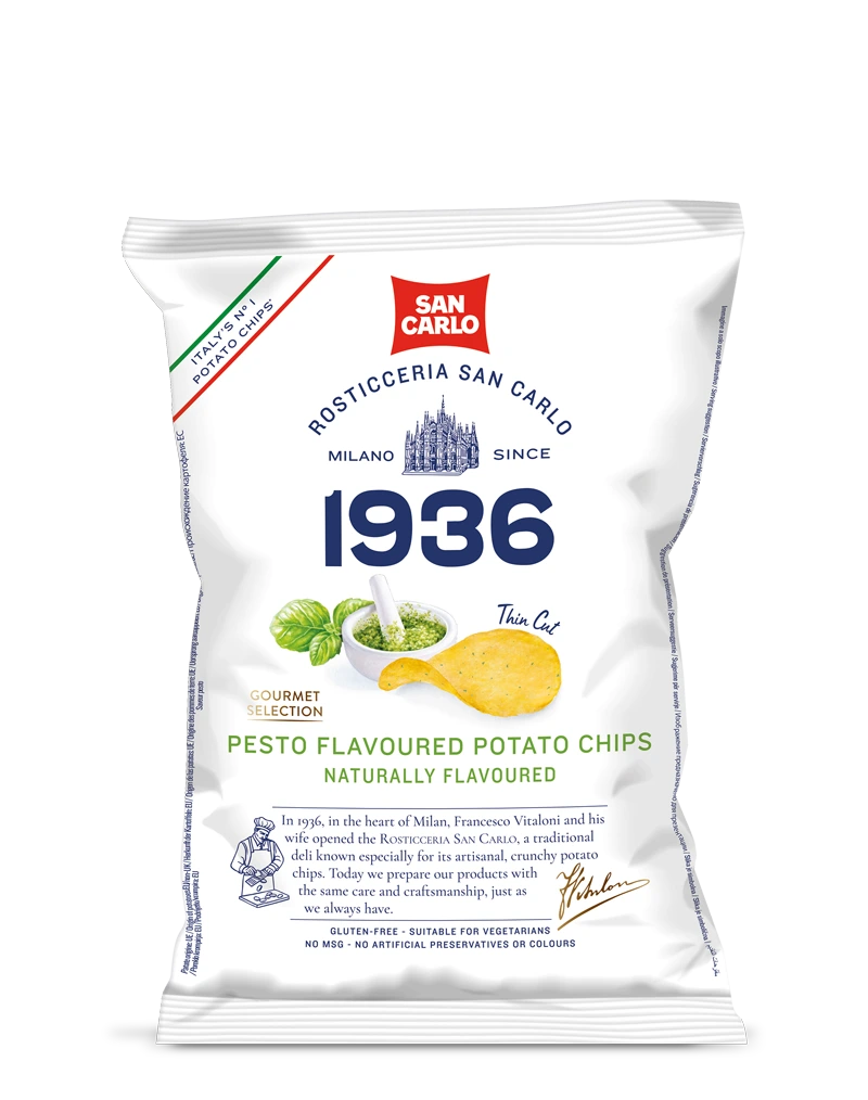 San Carlo - Pesto Potato Chips - 100g - Gluten Free