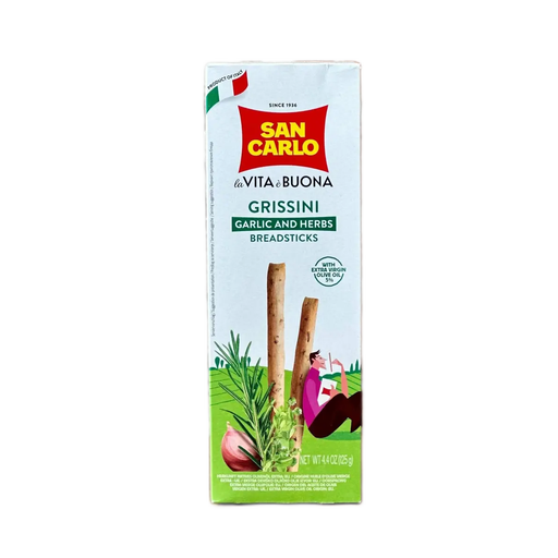 San Carlo - Grissini Garlic and Herbs - (Breadsticks)- 125g (4.4oz)