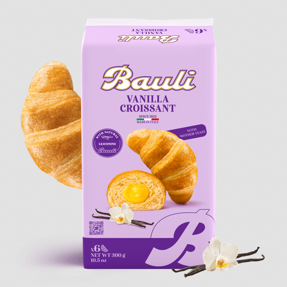 Bauli - Croissant with Vanilla Filling - 6pcs - 300g (10.5oz)