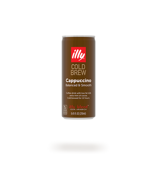 illy - Coffee Drink Flavored Cappuccino - Can 250ml (8.45 FL OZ)