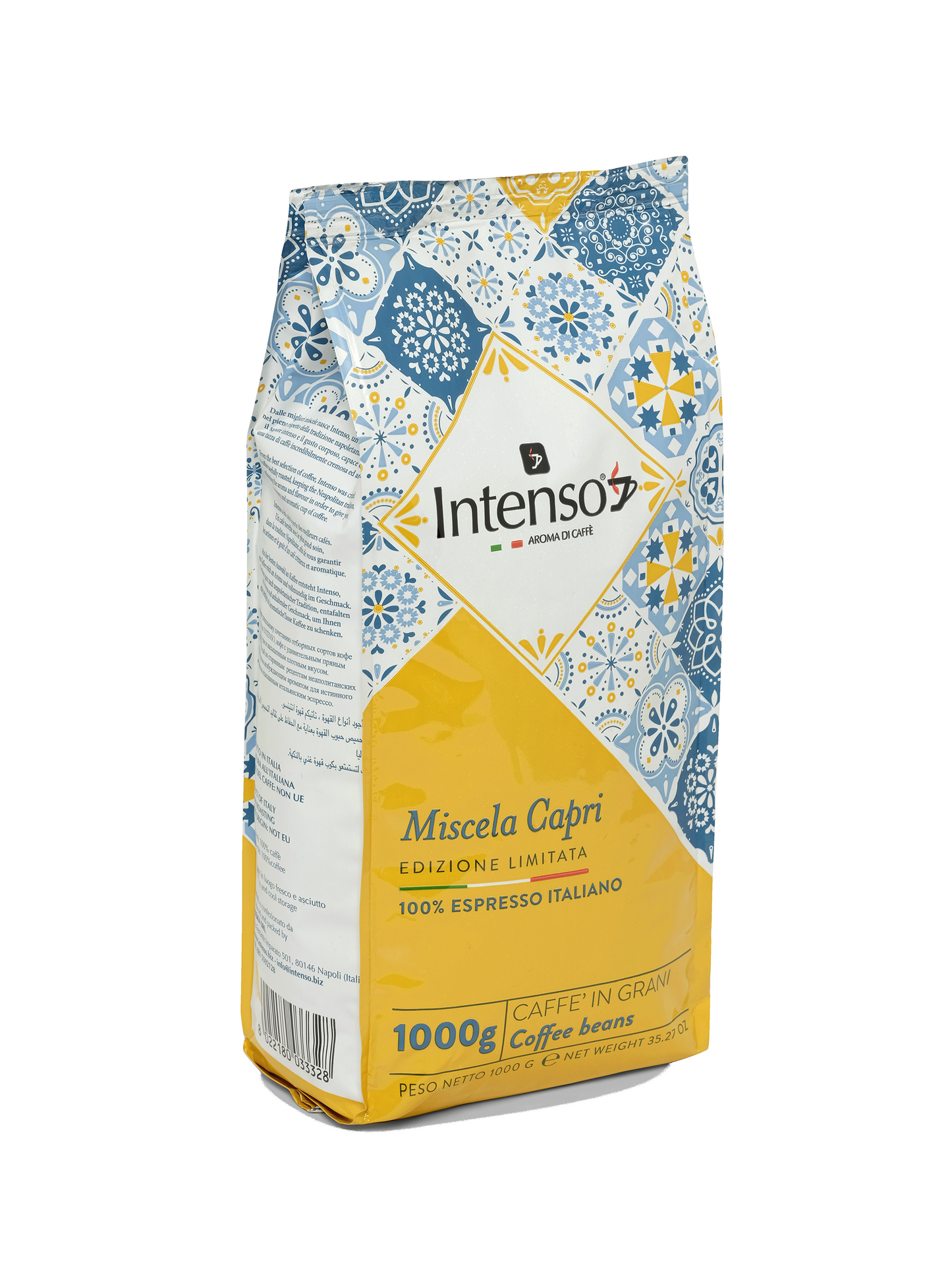 Intenso - Miscela Capri - Whole Bean Espresso Coffee - 2.2 lb Bag