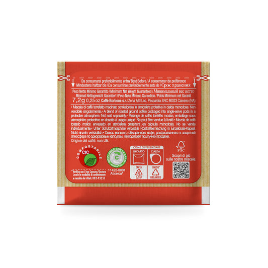 Caffe Borbone - Miscela Rossa -  E.S.E. Paper Pods - 150ct (Red)