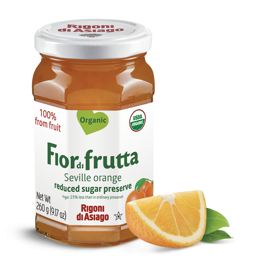 Rigoni - Fior Di Frutta - Reduced Sugar Preserve - Seville Orange - 250g (8.82oz)