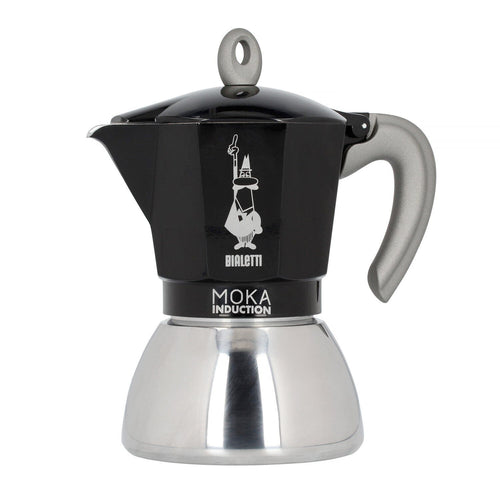 Bialetti - MOKA INDUCTION BLACK (Available in 4 or 6 Cup)
