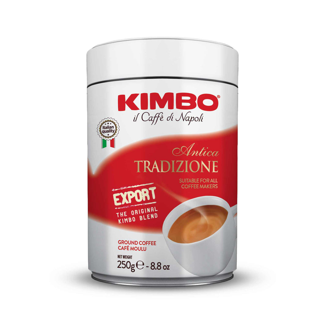 Kimbo - Flavour and Aroma - Ground Espresso Coffee - Can - 8.8oz