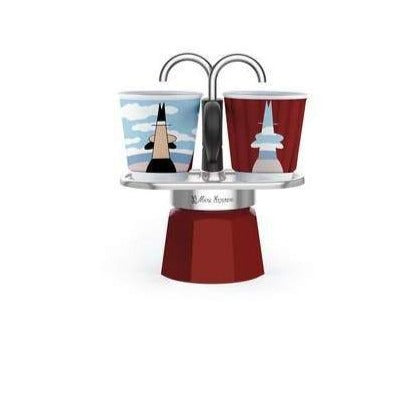 Bialetti - Set Mini Express 2 Cup pot with 2 cups (MAGRITE)