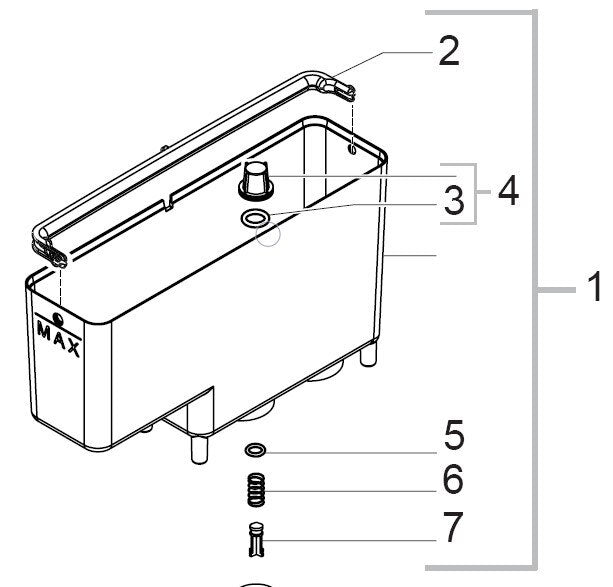 Gaggia Accademia & Saeco Xelsis Water Tank - 11013212