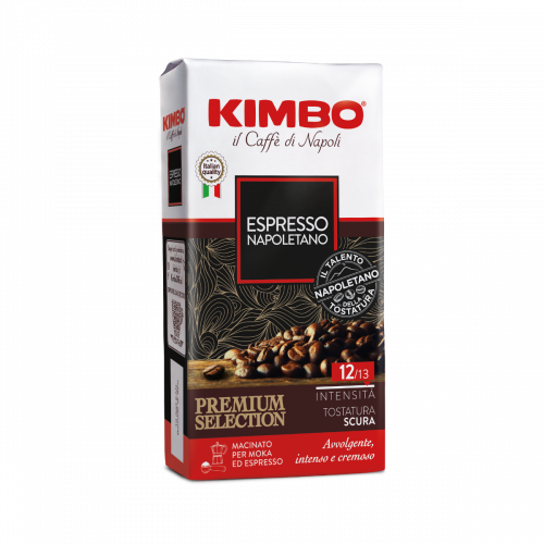Kimbo - Espresso Napoletano Premium Selection Dark Roast - Brick - 250g (8.8oz)