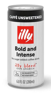 illy - Coffee Drink Caffe' Unsweetened - Can 200ml (6.8 FL OZ).