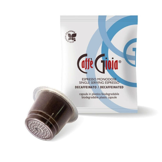 Caffe Gioia - Espresso Decaf Capsules - 30 Capsules / Box - Compatible with Nespresso® Machines