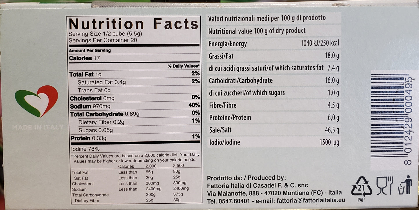 Fattoria Italia - Brodo Vegetale Organic - 110g (3.88 oz)